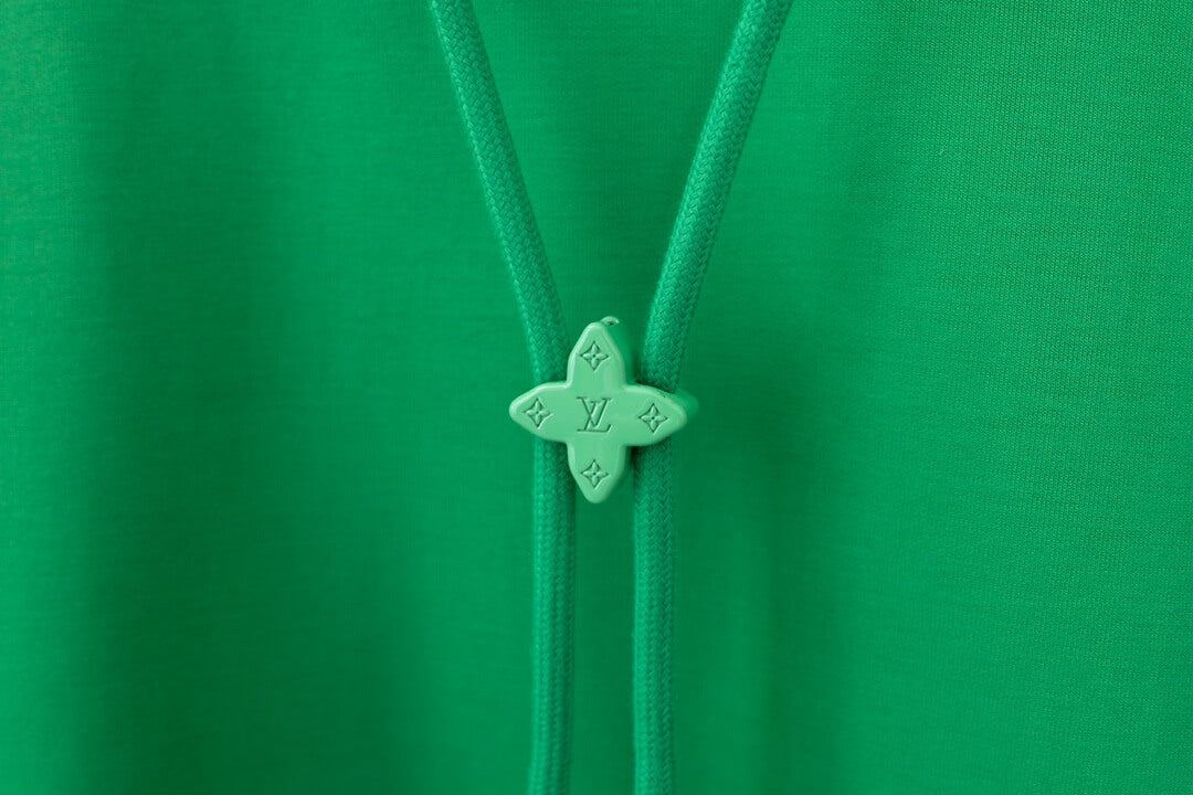 Louis Vuitton LV Green Embellished Cotton Hoodie