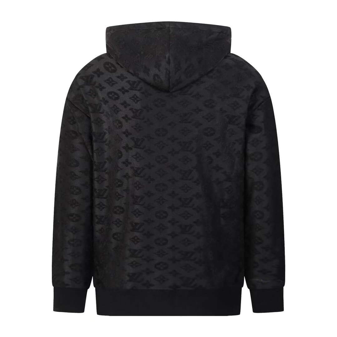 Louis Vuitton Monogram Embossed Black Hoodie