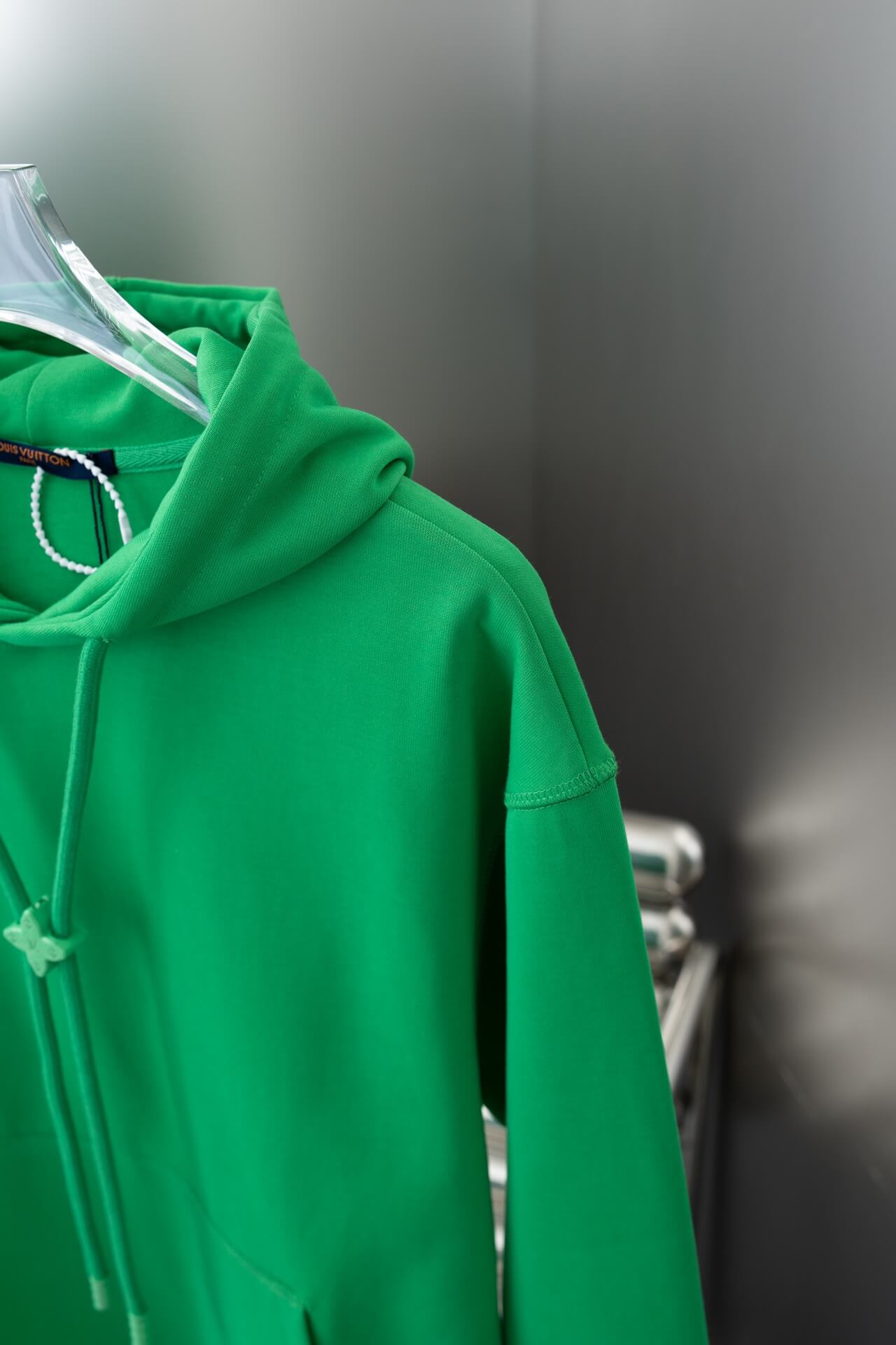 Louis Vuitton LV Green Embellished Cotton Hoodie