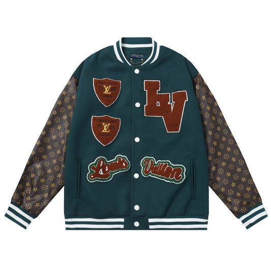 Louis Vuitton Green Atelier Fightcamp Varsity Jacket