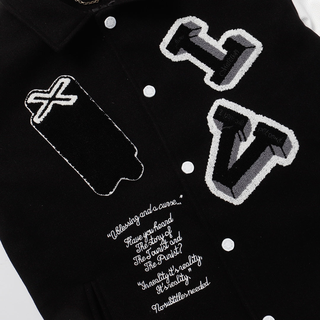 Louis Vuitton Black Skeleton Varsity Jacket