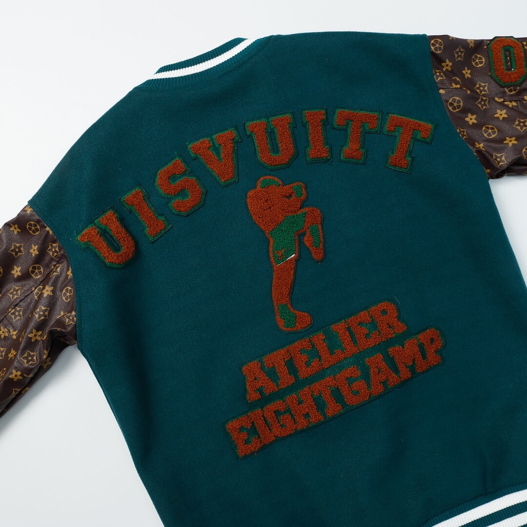 Louis Vuitton Green Atelier Fightcamp Varsity Jacket