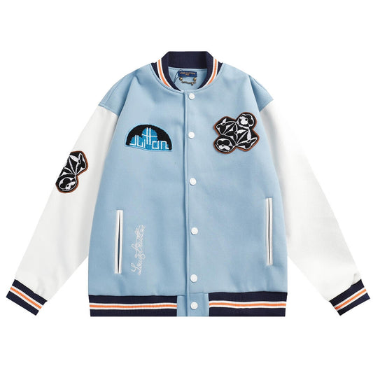 Louis Vuitton Blue Varsity Jacket