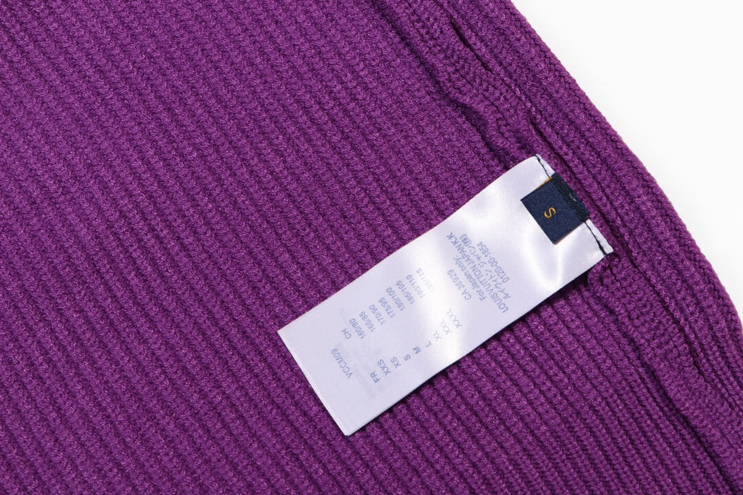 Louis Vuitton Purple  Wool Blend Crewneck Sweater