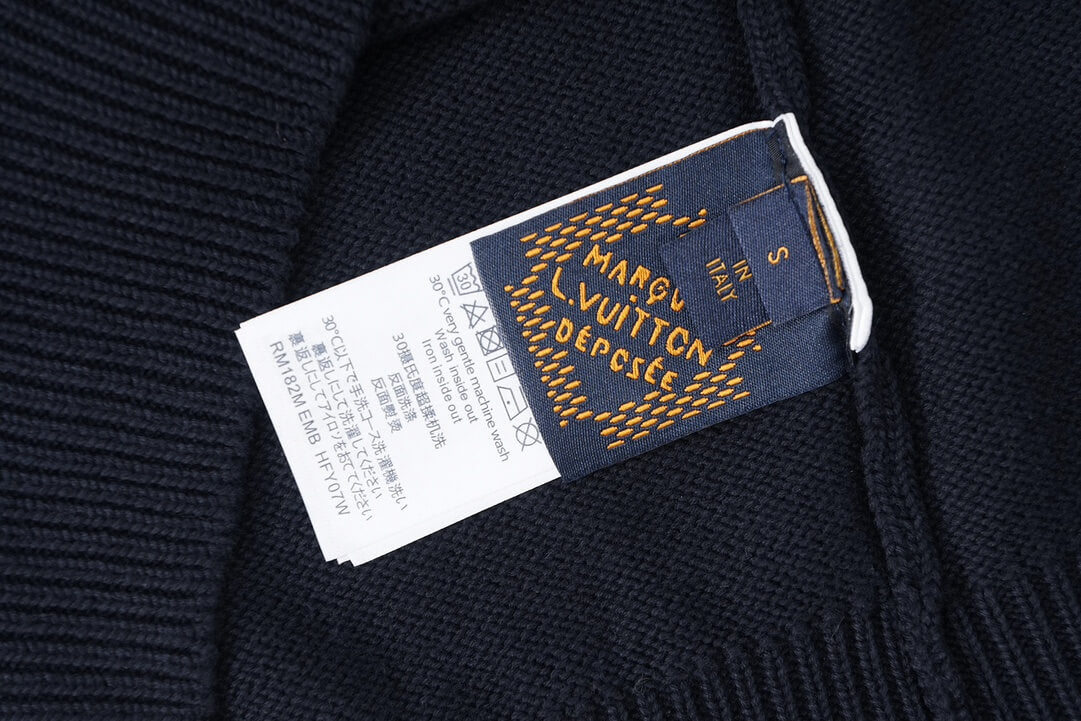 Louis Vuitton Navy Crewneck Sweater