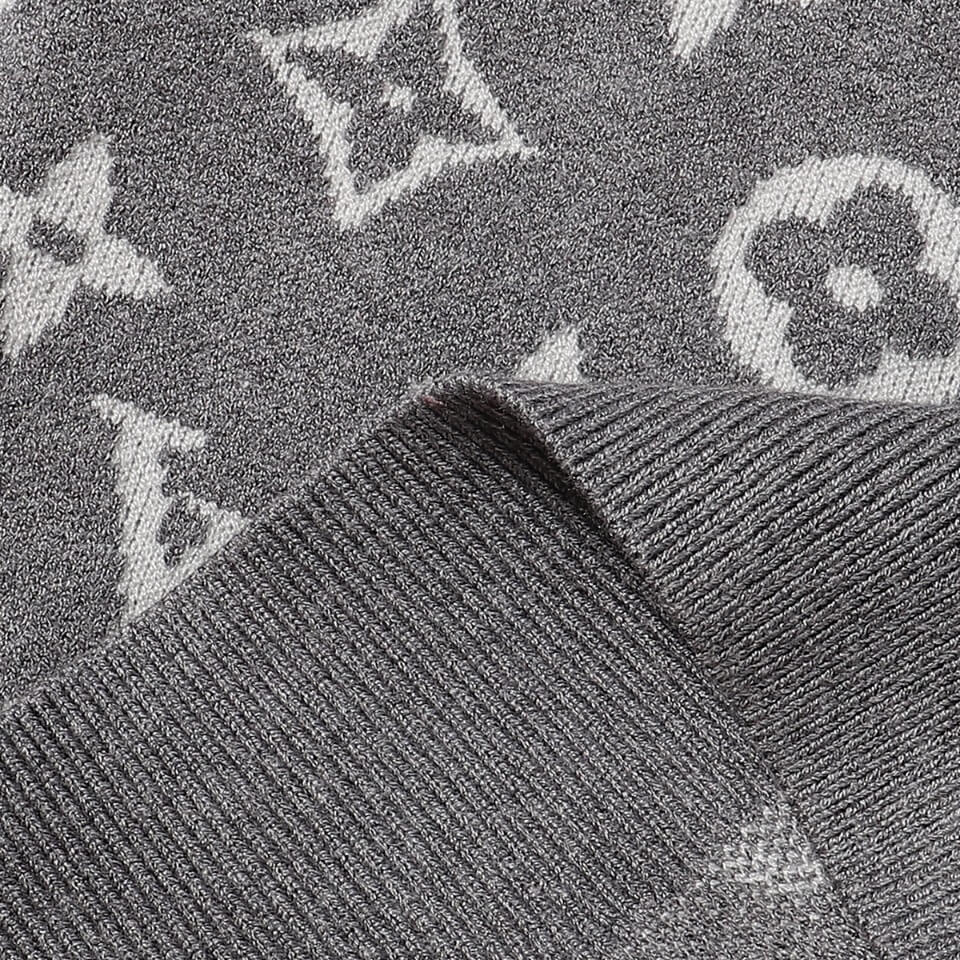 Louis Vuitton Grey and White Monogram Gradient Sweater