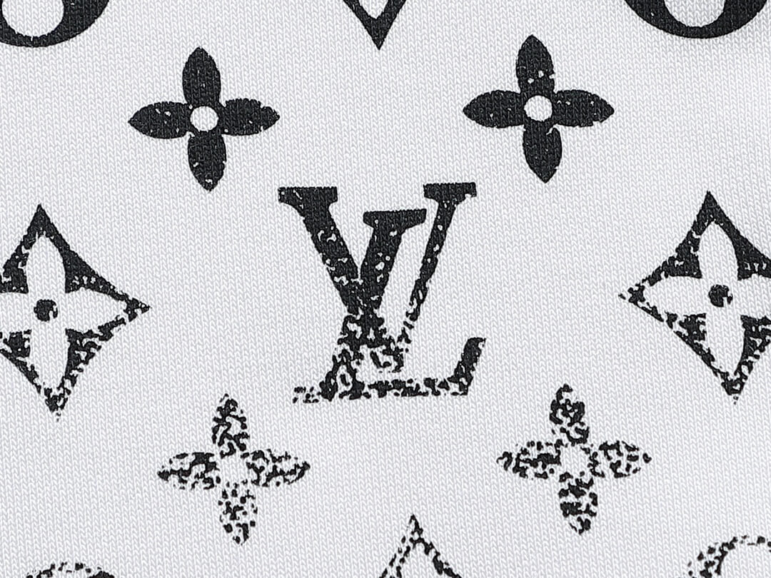 Louis Vuitton White Black Monogram Gradient Sweatshirt