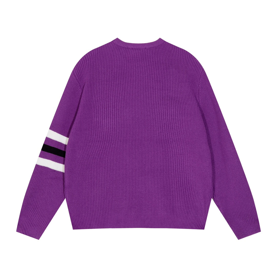 Louis Vuitton Purple  Wool Blend Crewneck Sweater