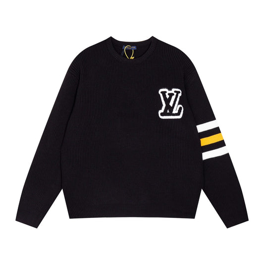 Louis Vuitton Black Wool Blend Crewneck Sweater