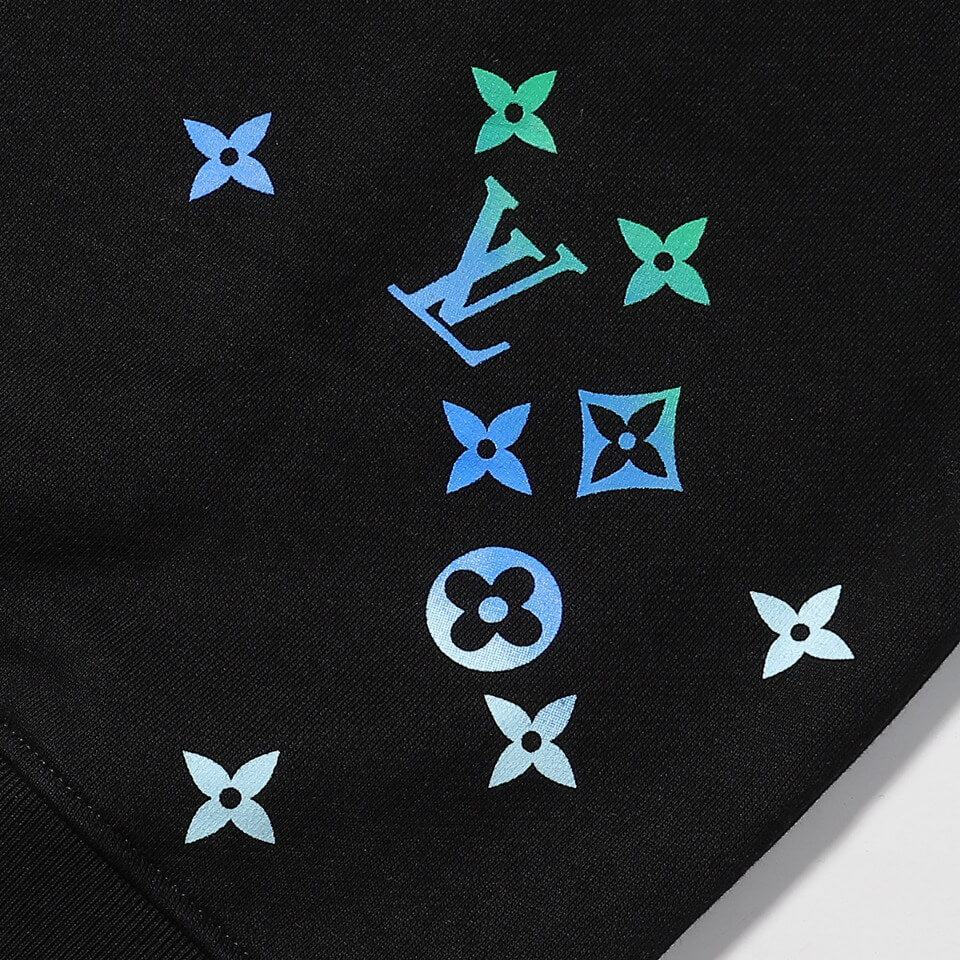 Louis Vuitton Black Embroidered Monogram Sweatshirt