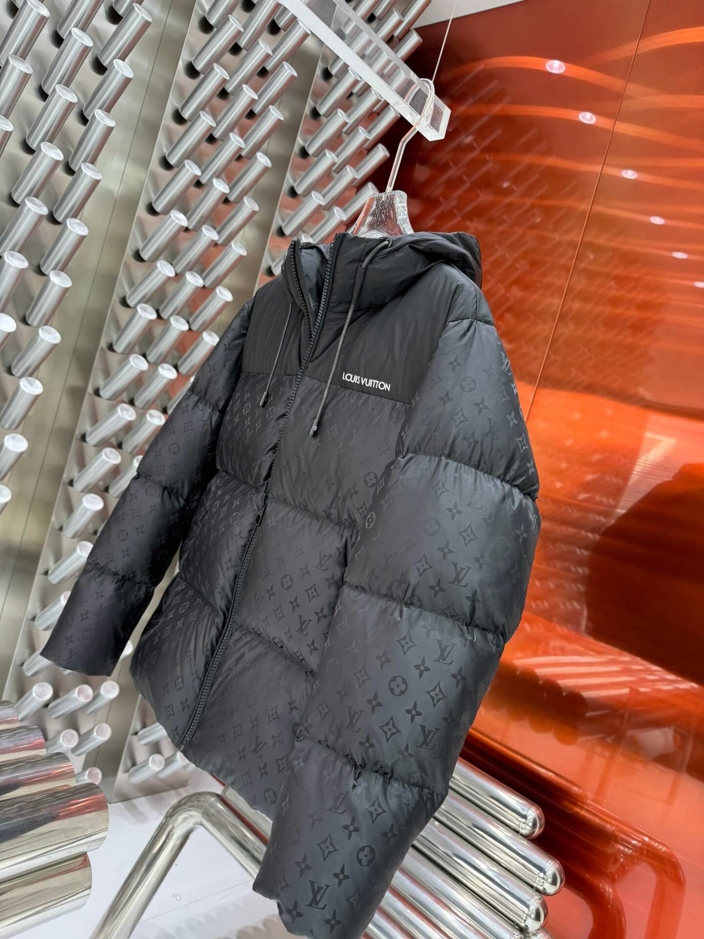 Louis Vuitton LV Monogram Black Puffer Jacket – HolloMen