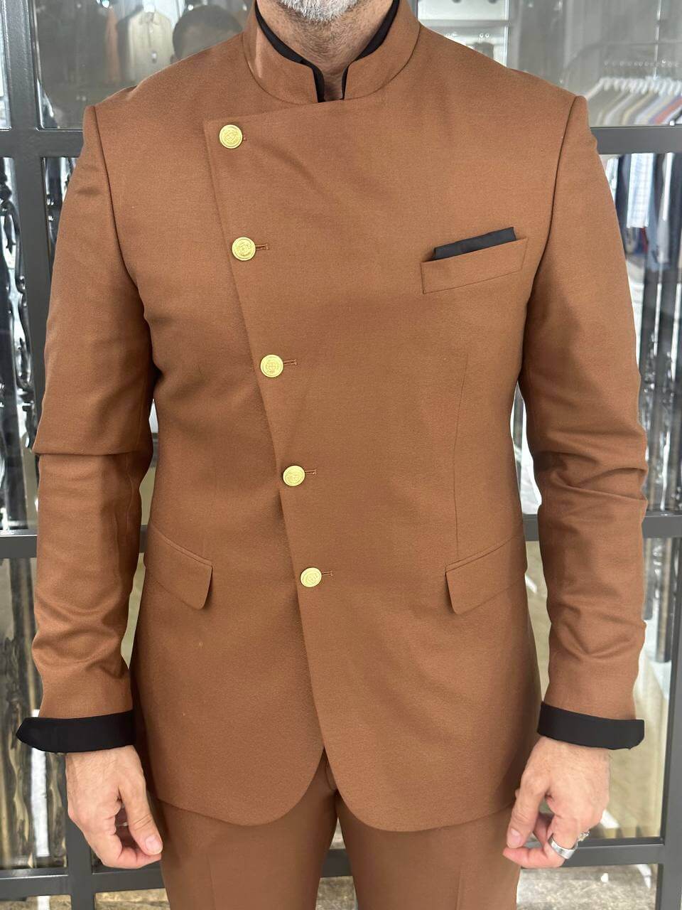 A Special Design Brown Suit on Dislay. 