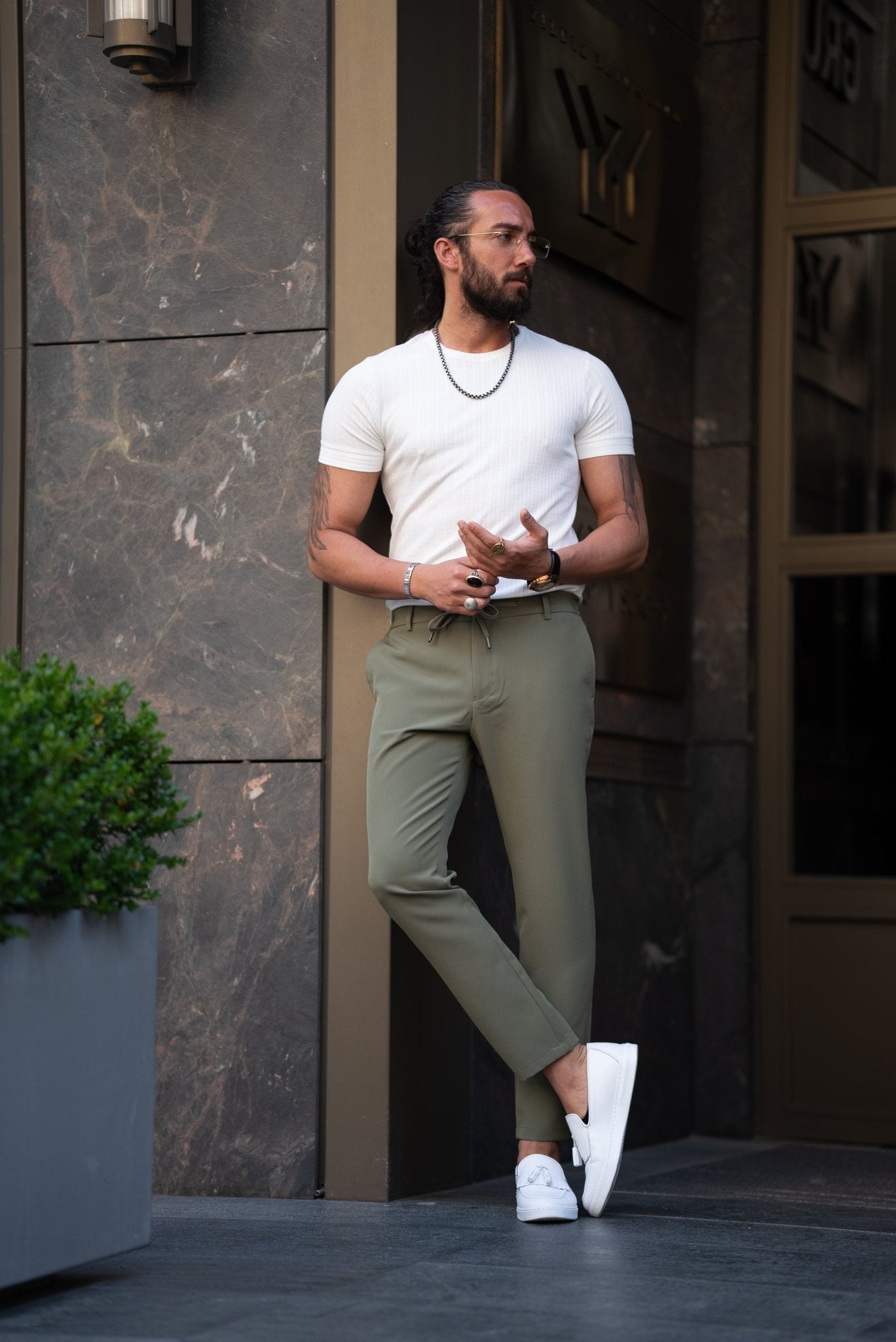 White Crewneck T Shirt