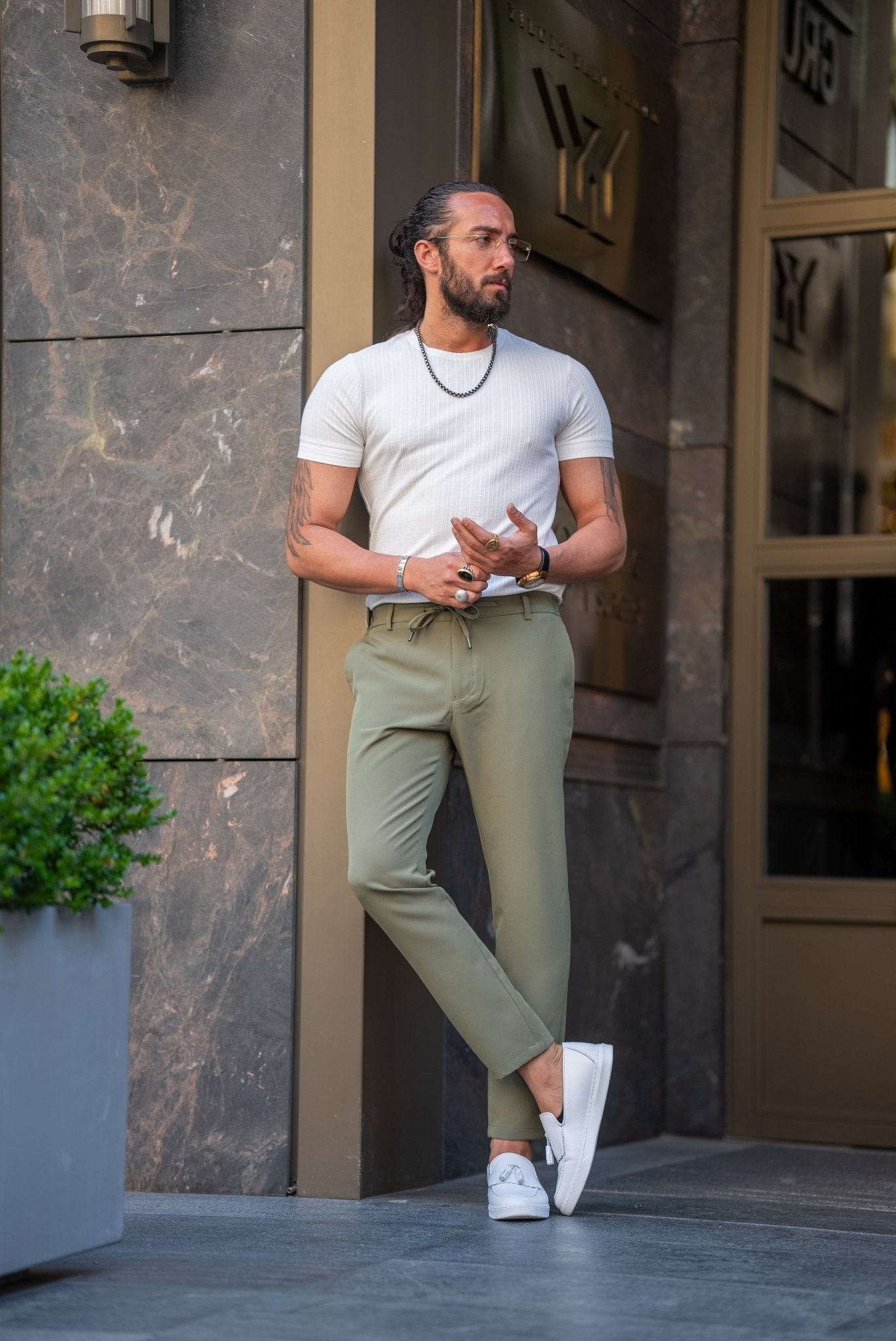 White Crewneck T Shirt