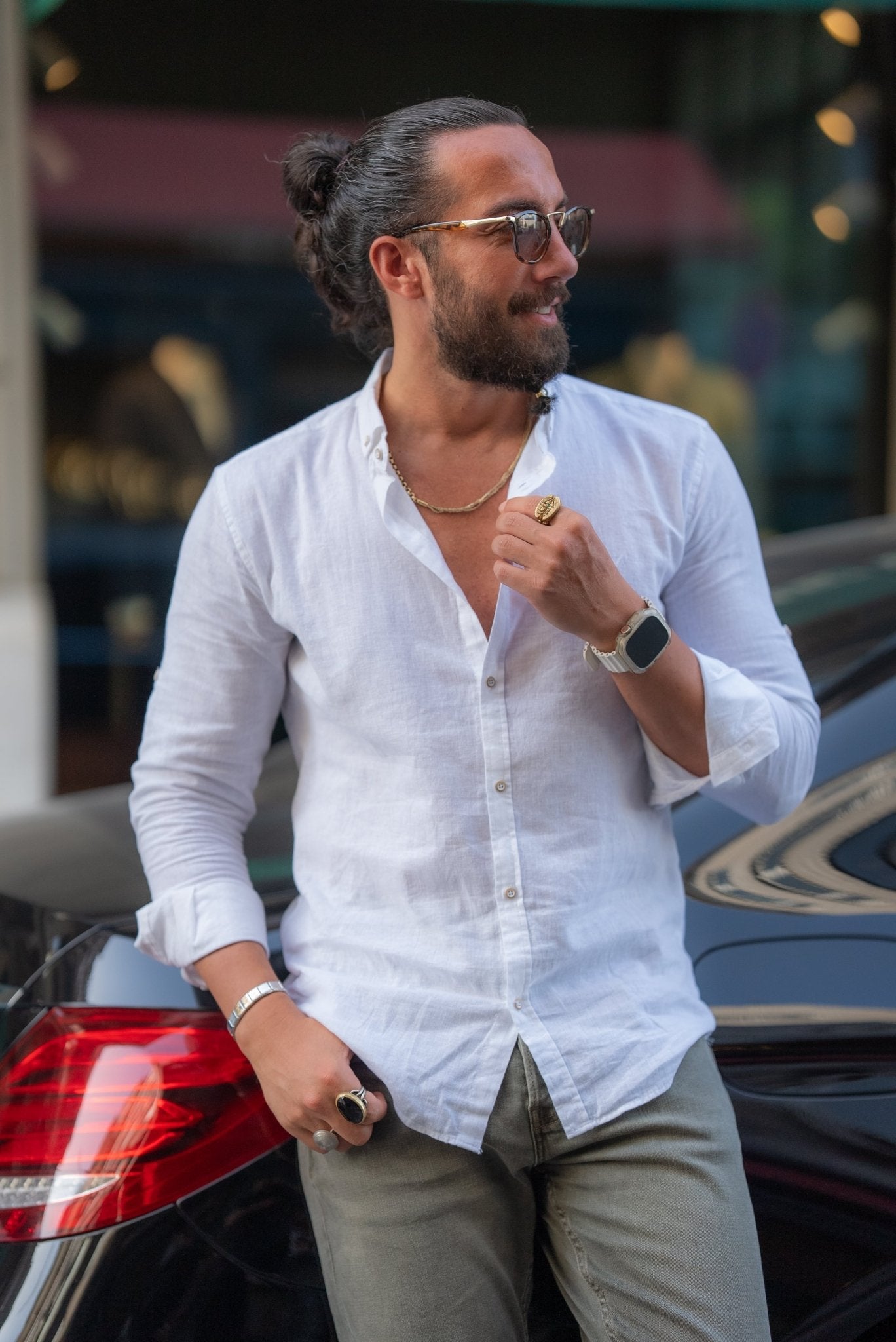 White Linen Shirt