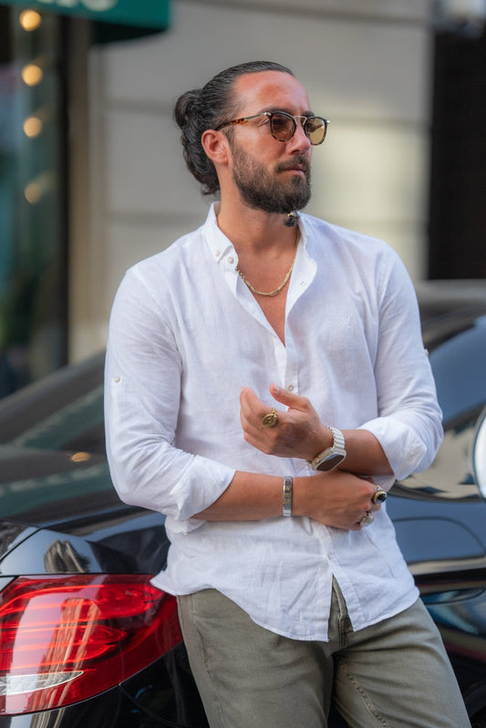 White Linen Shirt