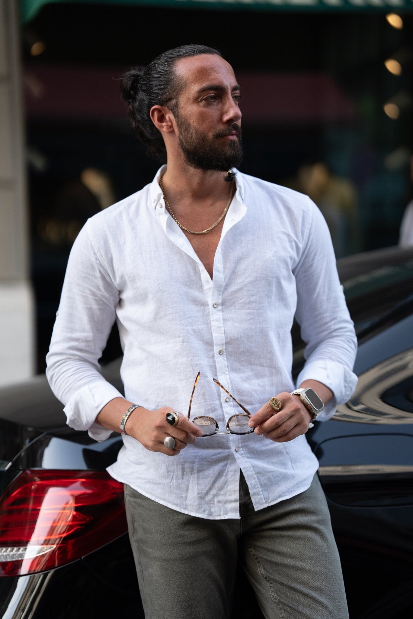 White Linen Shirt