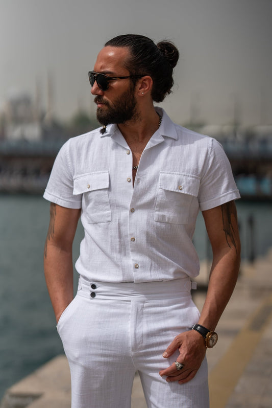 White Short Sleeve Shirt