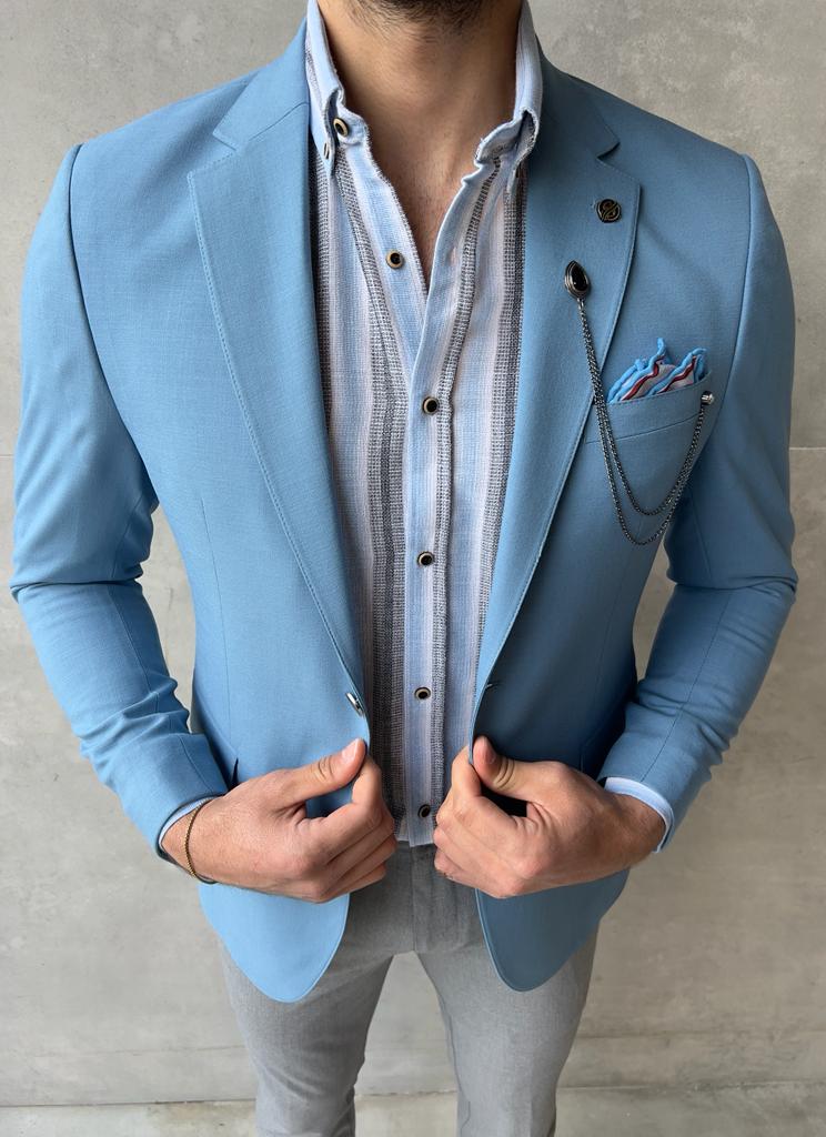 Slim-fit linen jacket - Man | MANGO OUTLET United Kingdom