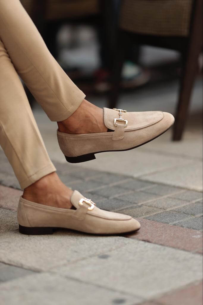 Tan suede sale loafers mens