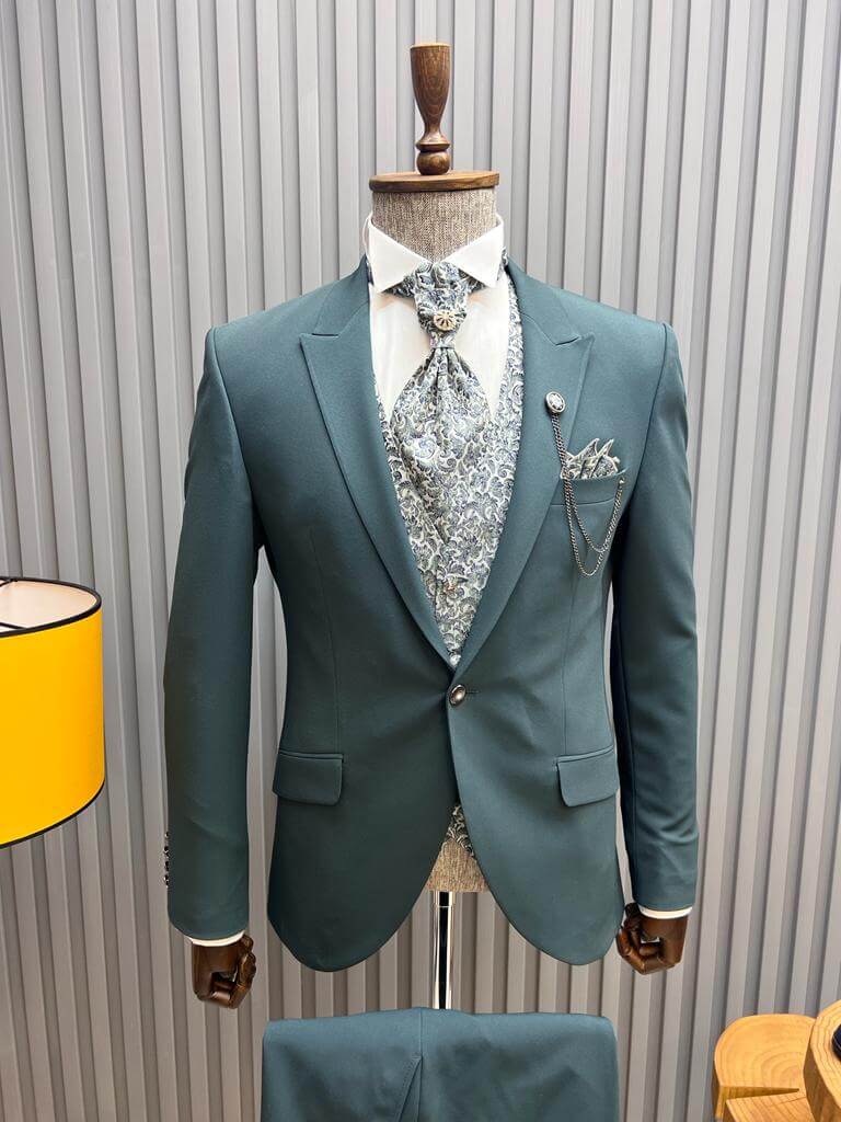 Green hotsell tuxedo suit