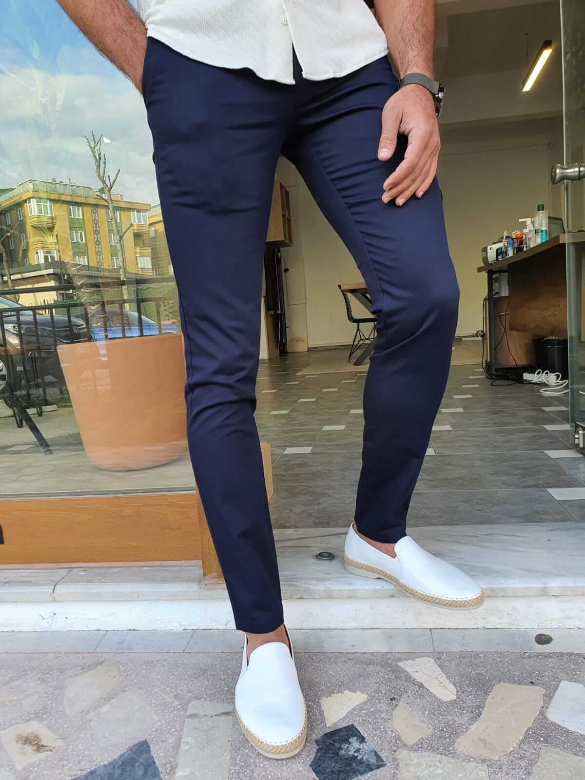 Men's Elegant Slacks Semi formal Dress Pants Business - Temu