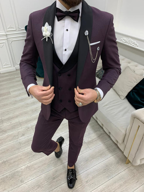 Slim Fit Purple Tuxedo – HolloMen