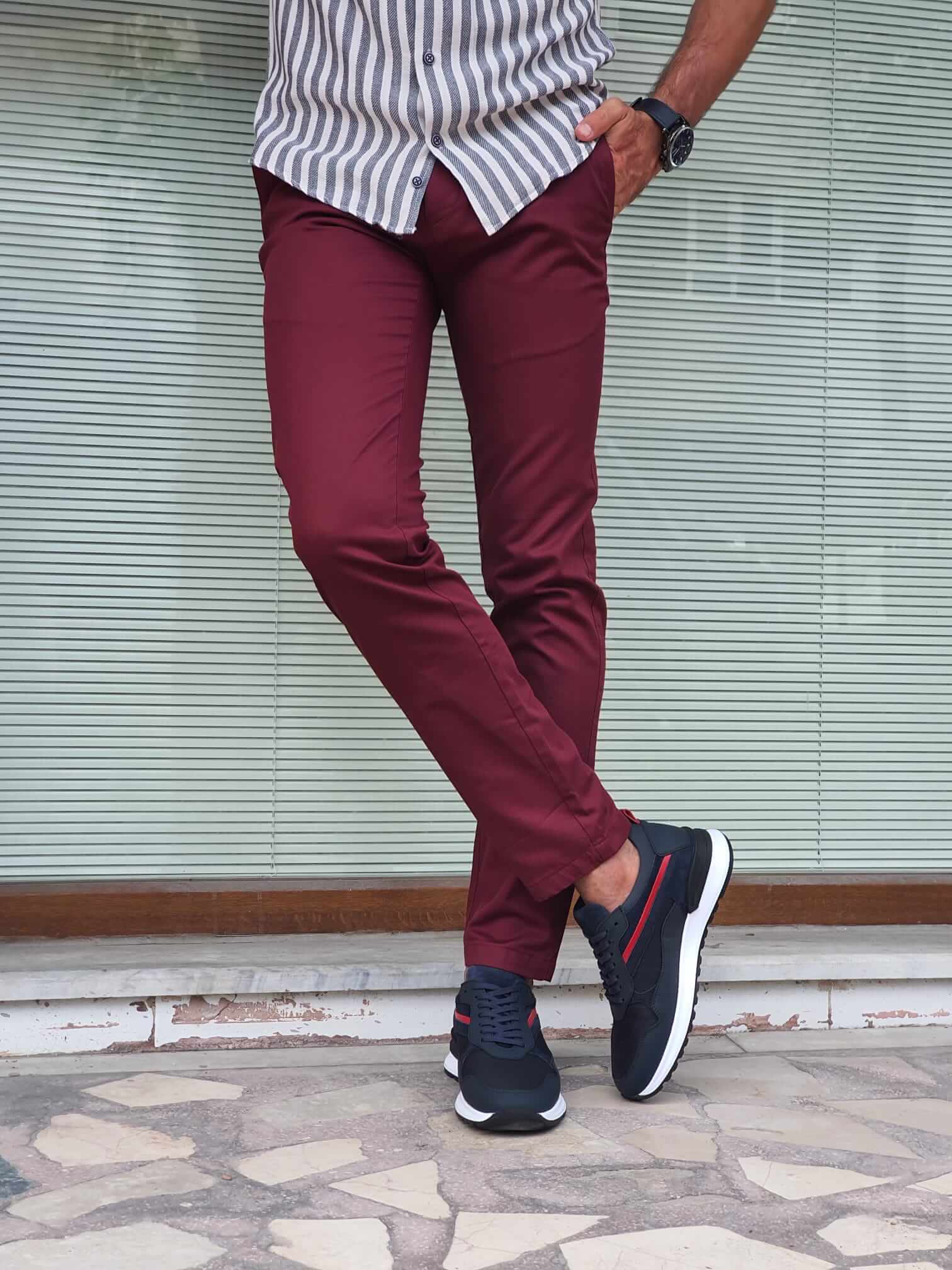 Tommy Claret Red Pants - Hollo Men