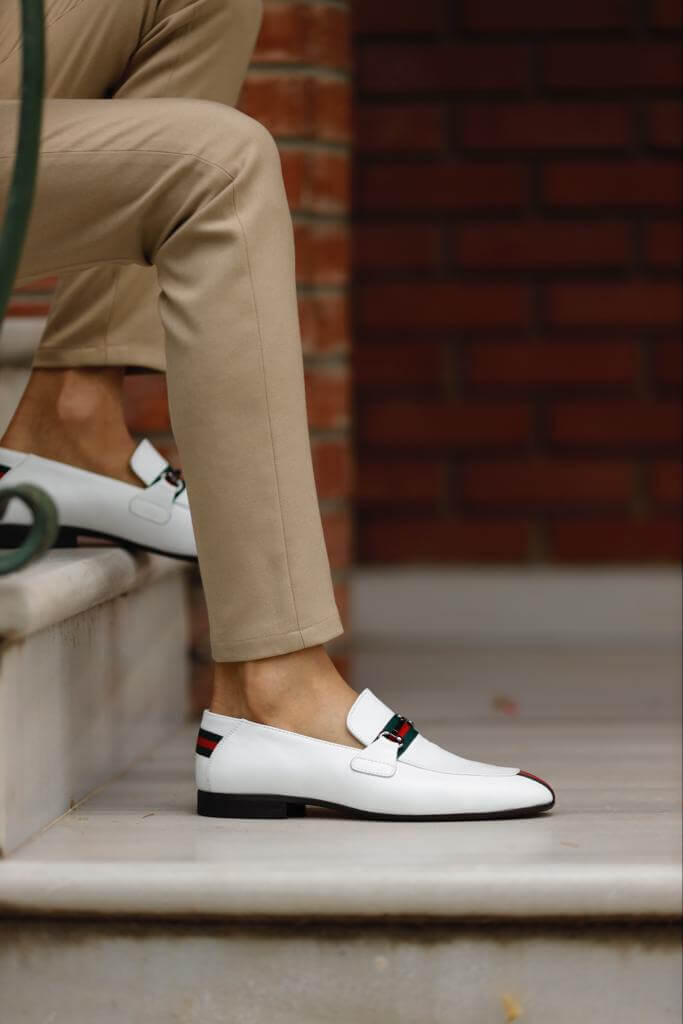 Men's White Loafer – HolloMen